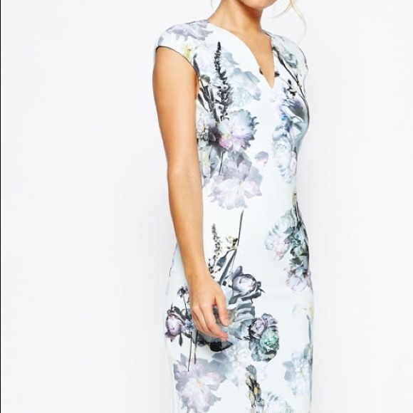 TED BAKER Torchlit Floral Midi Dress - Picture 3 of 17